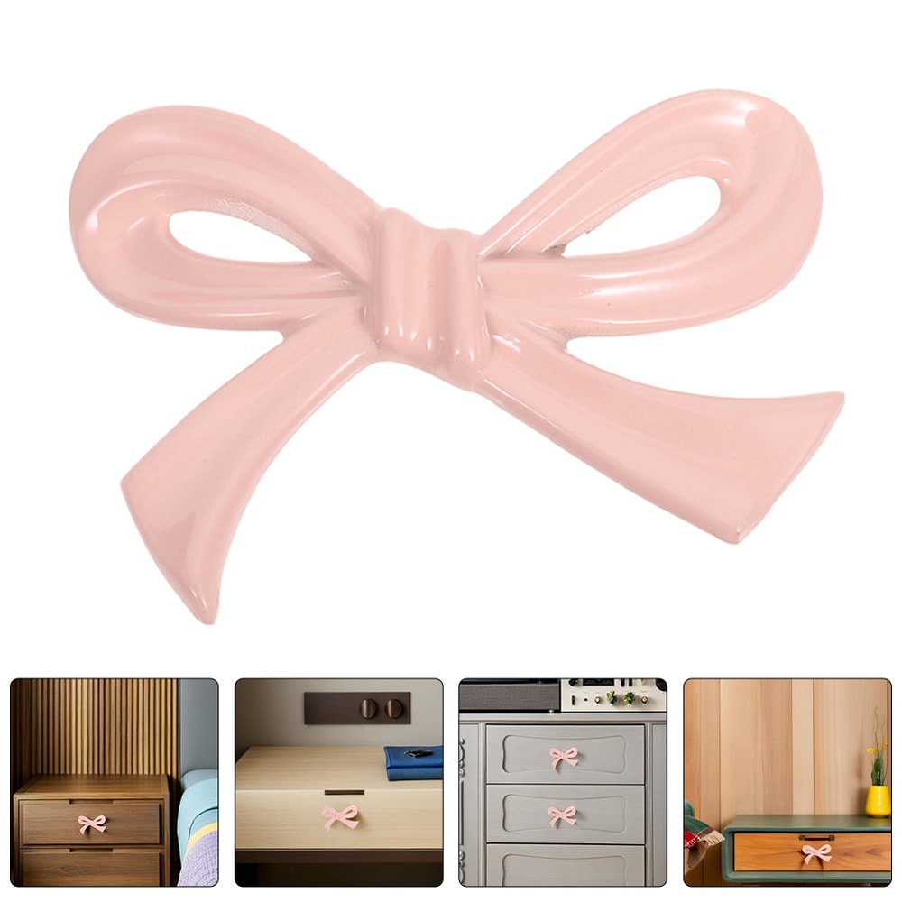 Metal Bow Furniture Drawer Pulls Bow Knot Cabinet Knobs Handles