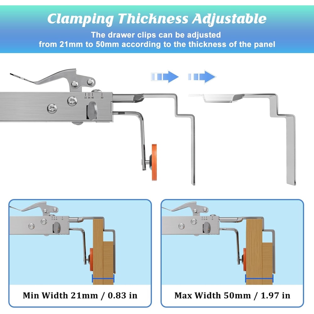 Adjustable Drawer Front Installation Clamp For Cabinet Panel Alignment 3