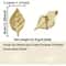 Brass Leaf Knobs Gold Leaf Drawer Pulls For Cabinets And Dressers 3