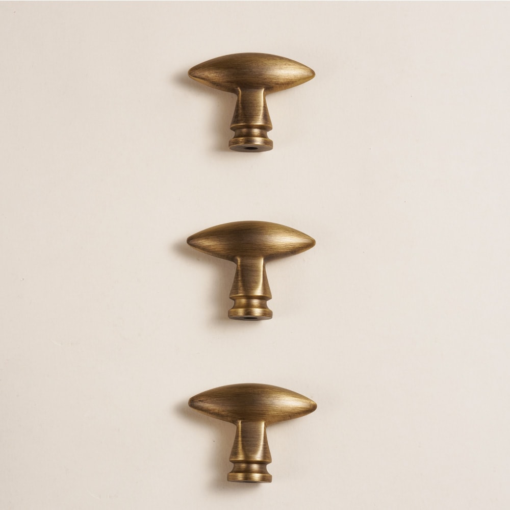 Retro Solid Brass T Bar Cabinet Knobs for Drawers and Furniture