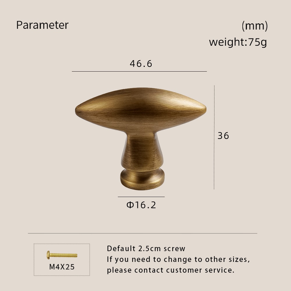 Retro Solid Brass T Bar Cabinet Knobs for Drawers and Furniture