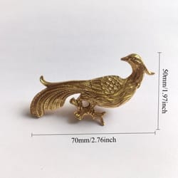 solid brass phoenix cabinet knob for drawers and wardrobes