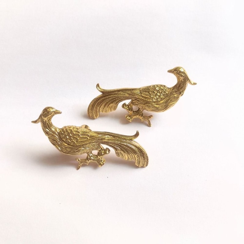 Solid Brass Phoenix Cabinet Knob For Drawers And Wardrobes 4