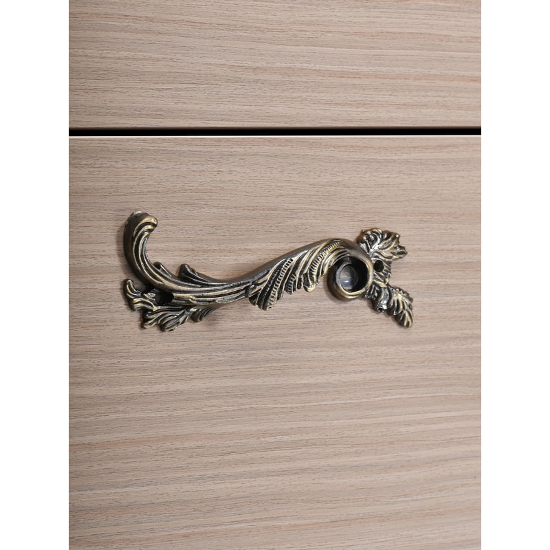 Antique Bronze Leaf Cabinet Handles Set for Drawers Doors and Cupboards