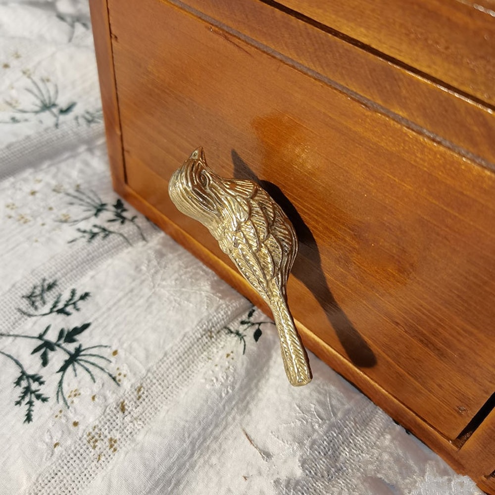 Vintage Bird Cabinet Handles for Drawers, Dressers and Kitchen Cabinets