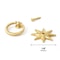Antique Brass Star Ring Pulls Solid Brass Cabinet Knobs