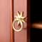 Antique Brass Star Ring Pulls Solid Brass Cabinet Knobs