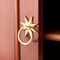 Antique Brass Star Ring Pulls Solid Brass Cabinet Knobs