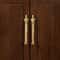 Nordic Brass Cabinet Handles Modern Drawer Pulls Designer Wardrobe Door Hardware 1