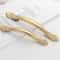 Brushed Gold Cabinet Handles For Modern Drawers And Wardrobes 0