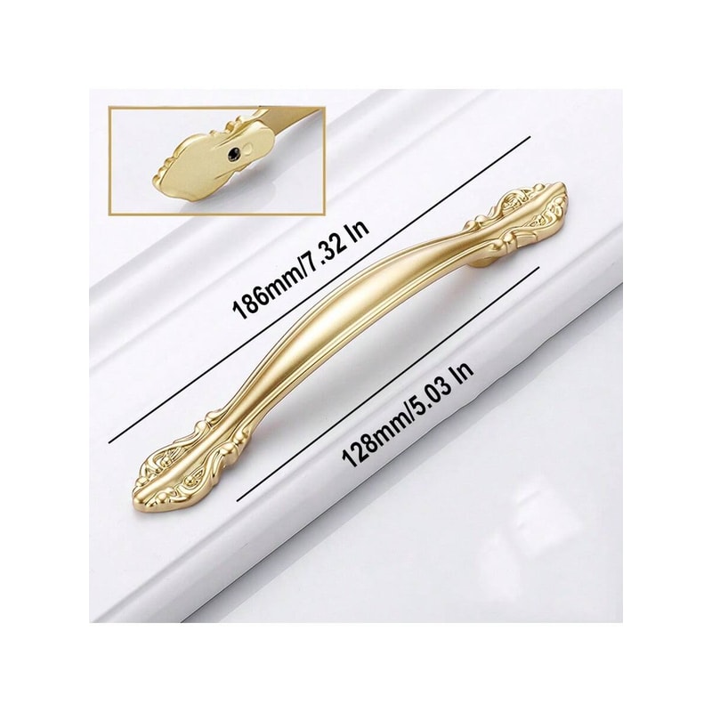 Brushed Gold Cabinet Handles For Modern Drawers And Wardrobes 2