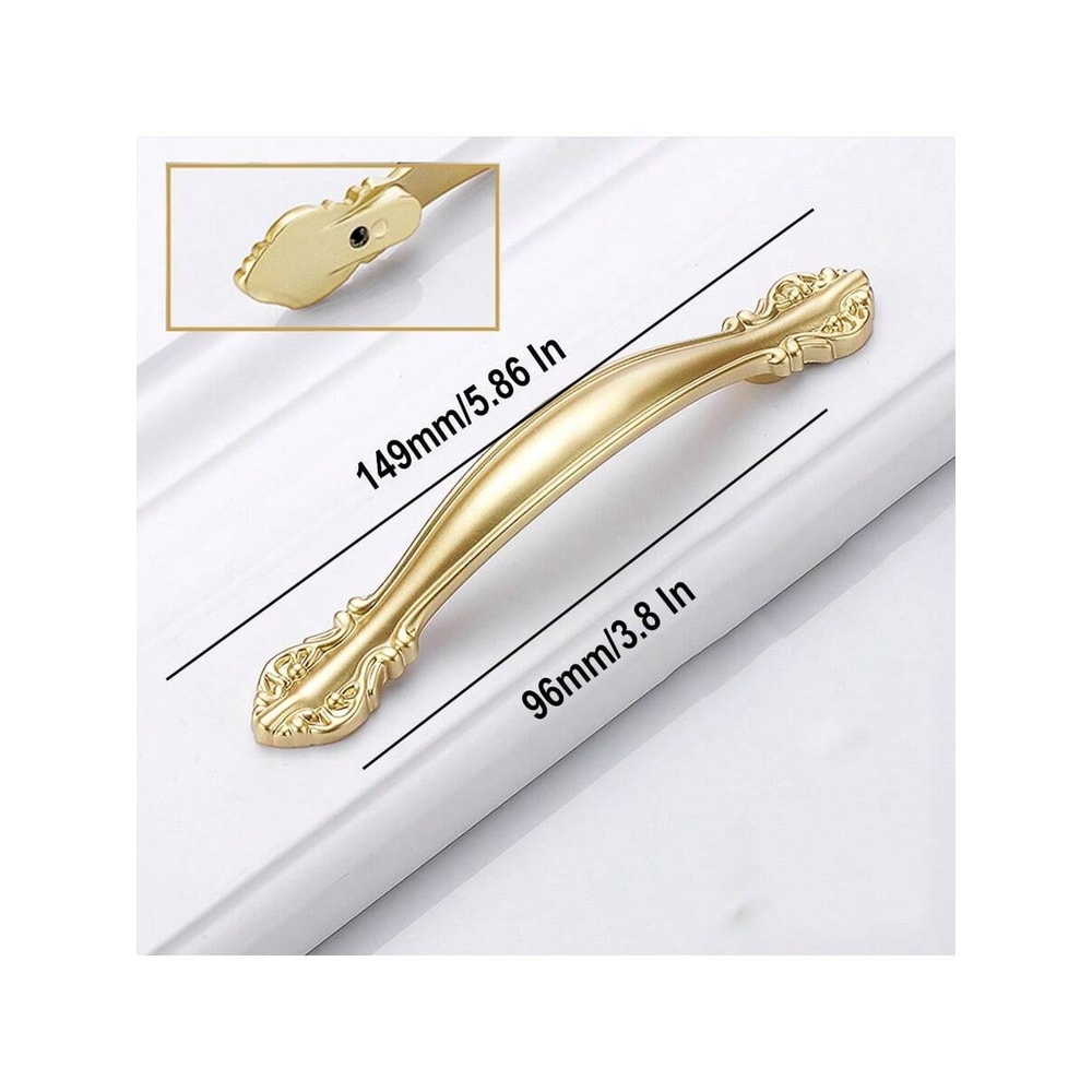 Brushed Gold Cabinet Handles For Modern Drawers And Wardrobes 1