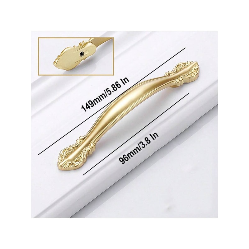 Brushed Gold Cabinet Handles For Modern Drawers And Wardrobes 1