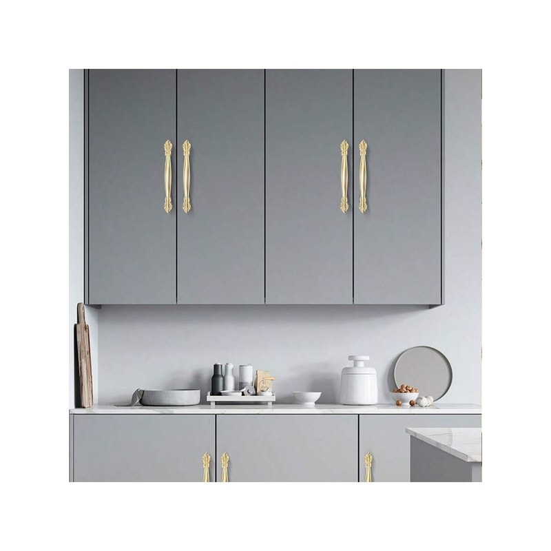 Brushed Gold Cabinet Handles For Modern Drawers And Wardrobes 3