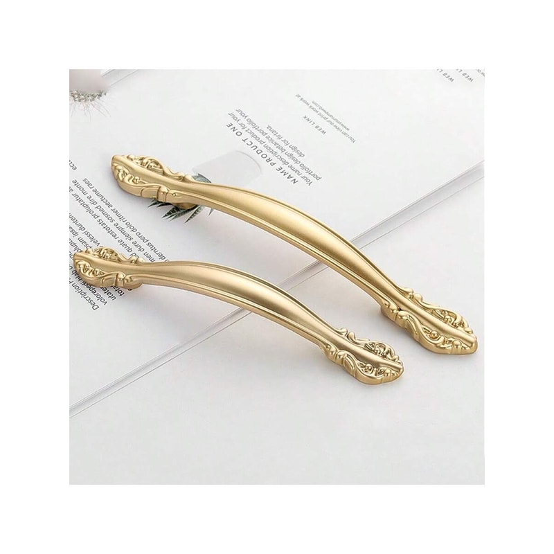 Brushed Gold Cabinet Handles For Modern Drawers And Wardrobes 6
