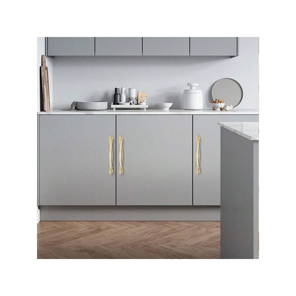 Brushed Gold Cabinet Handles For Modern Drawers And Wardrobes 5