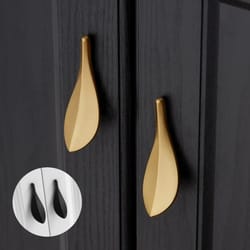 antique brass branch cabinet pull for drawers and furniture