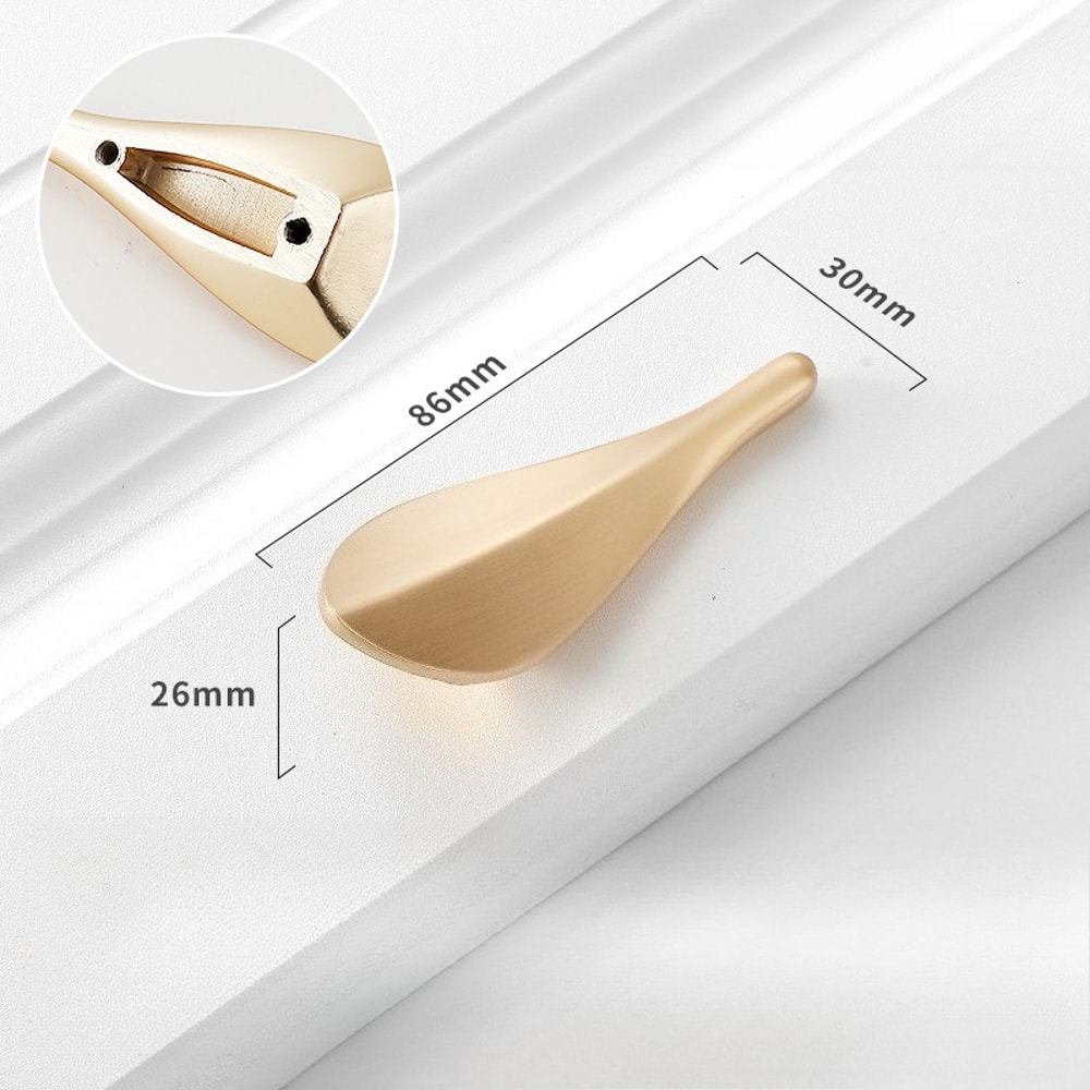 Antique Brass Branch Cabinet Pull for Drawers and Furniture