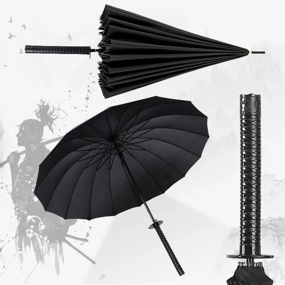 Katana Umbrella UV Blocking Samurai Sword Parasol 0