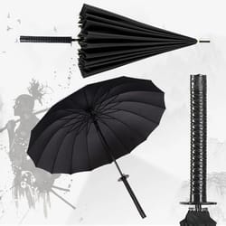 katana umbrella uv blocking samurai sword parasol