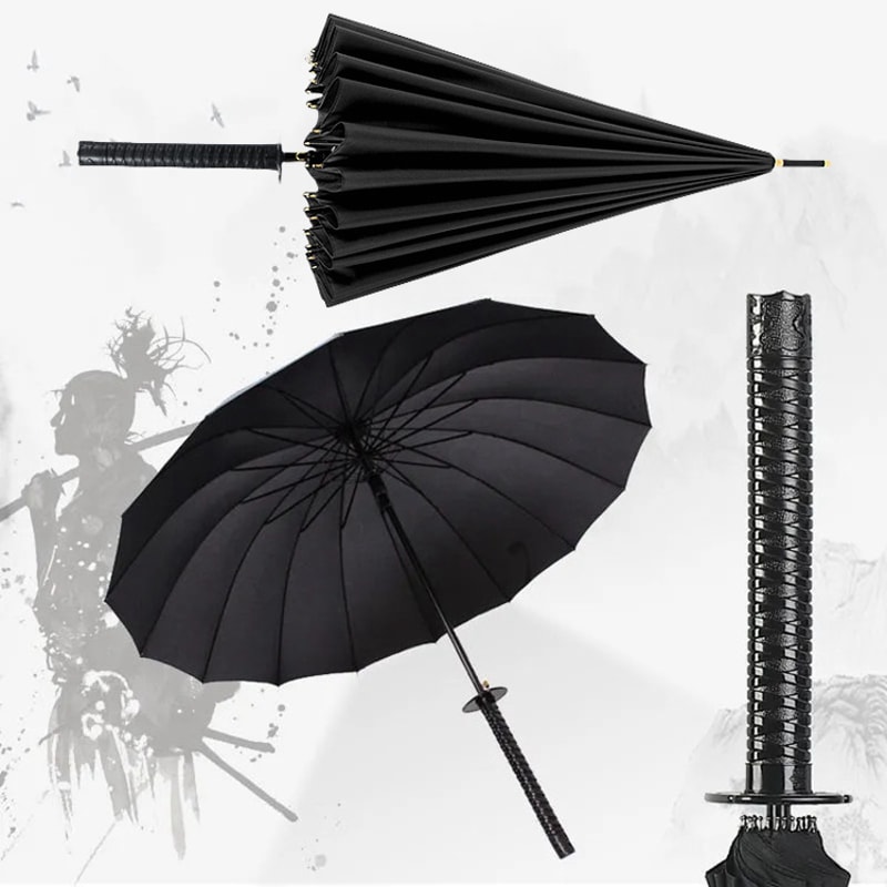 Katana Umbrella UV Blocking Samurai Sword Parasol 0