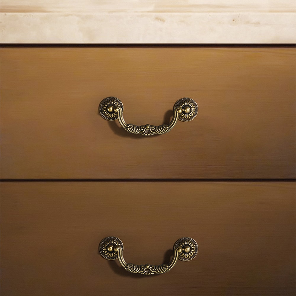 European Antique Cabinet Pulls Zinc Alloy Vintage Drawer Handles 1