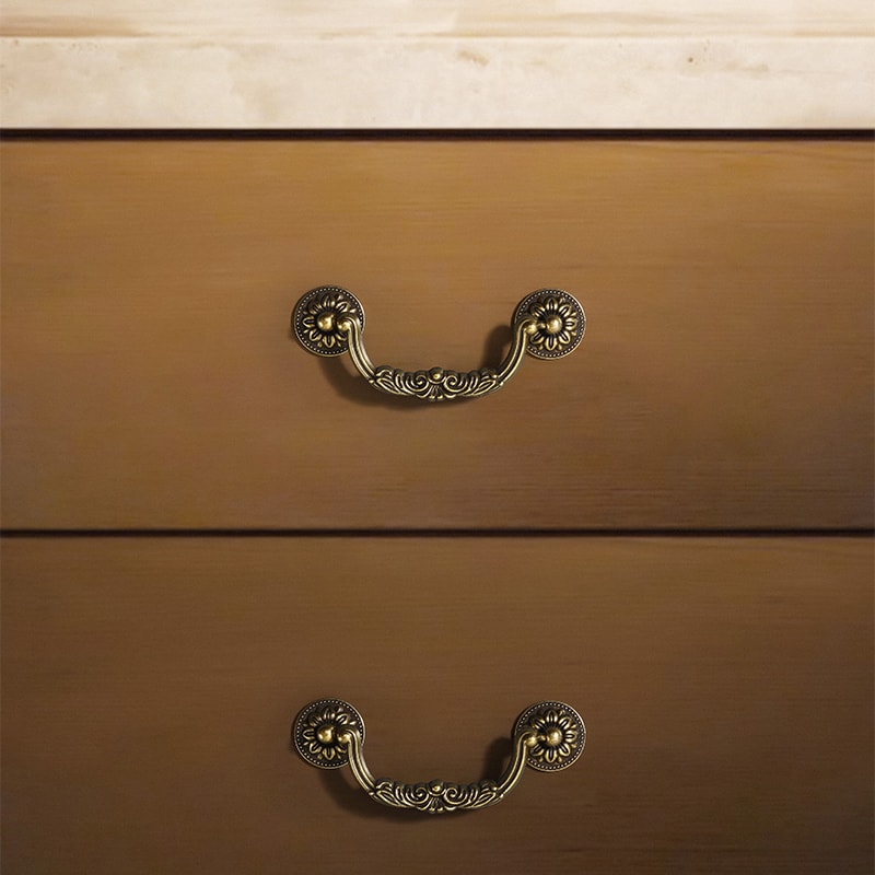 European Antique Cabinet Pulls Zinc Alloy Vintage Drawer Handles 1