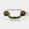 European Antique Cabinet Pulls Zinc Alloy Vintage Drawer Handles 8