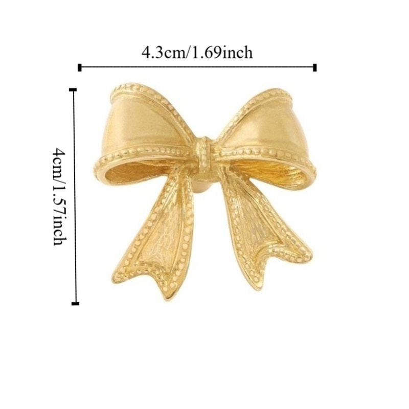 Retro Bow Tie Brass Cabinet Pulls For Drawers And Cupboards 5