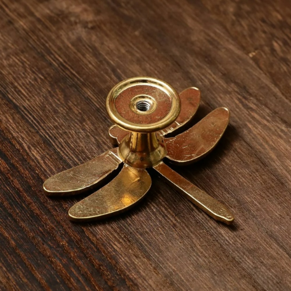 Copper Dragonfly Cabinet Knobs Decorative Drawer Pull Handles 5