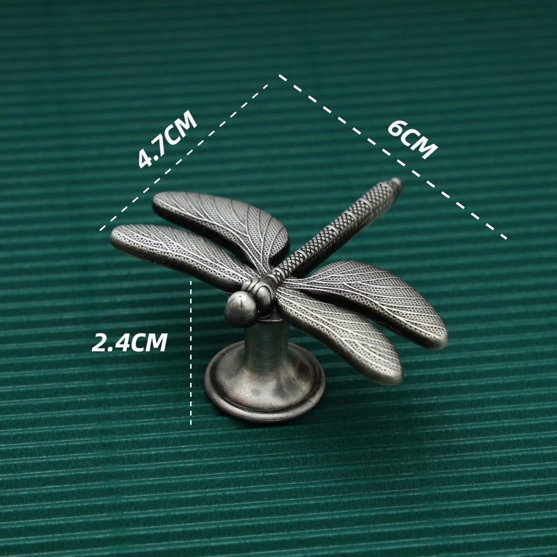 Copper Dragonfly Cabinet Knobs Decorative Drawer Pull Handles 7