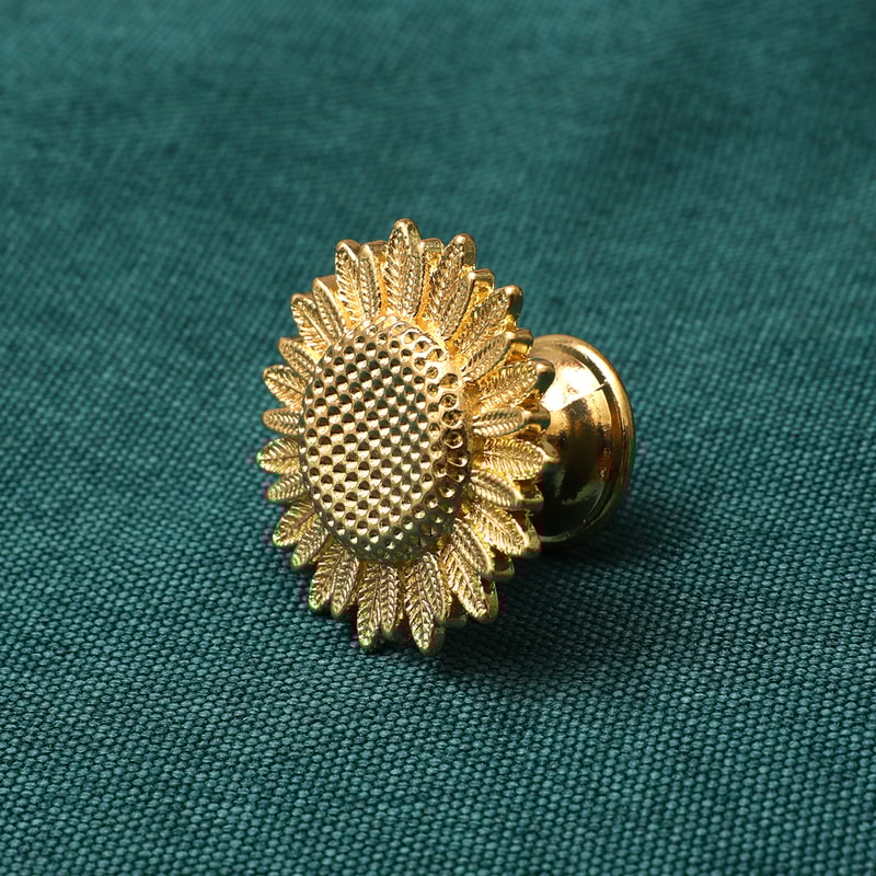 Sunflower Drawer Knobs Vintage Copper Cabinet And Dresser Pulls 5