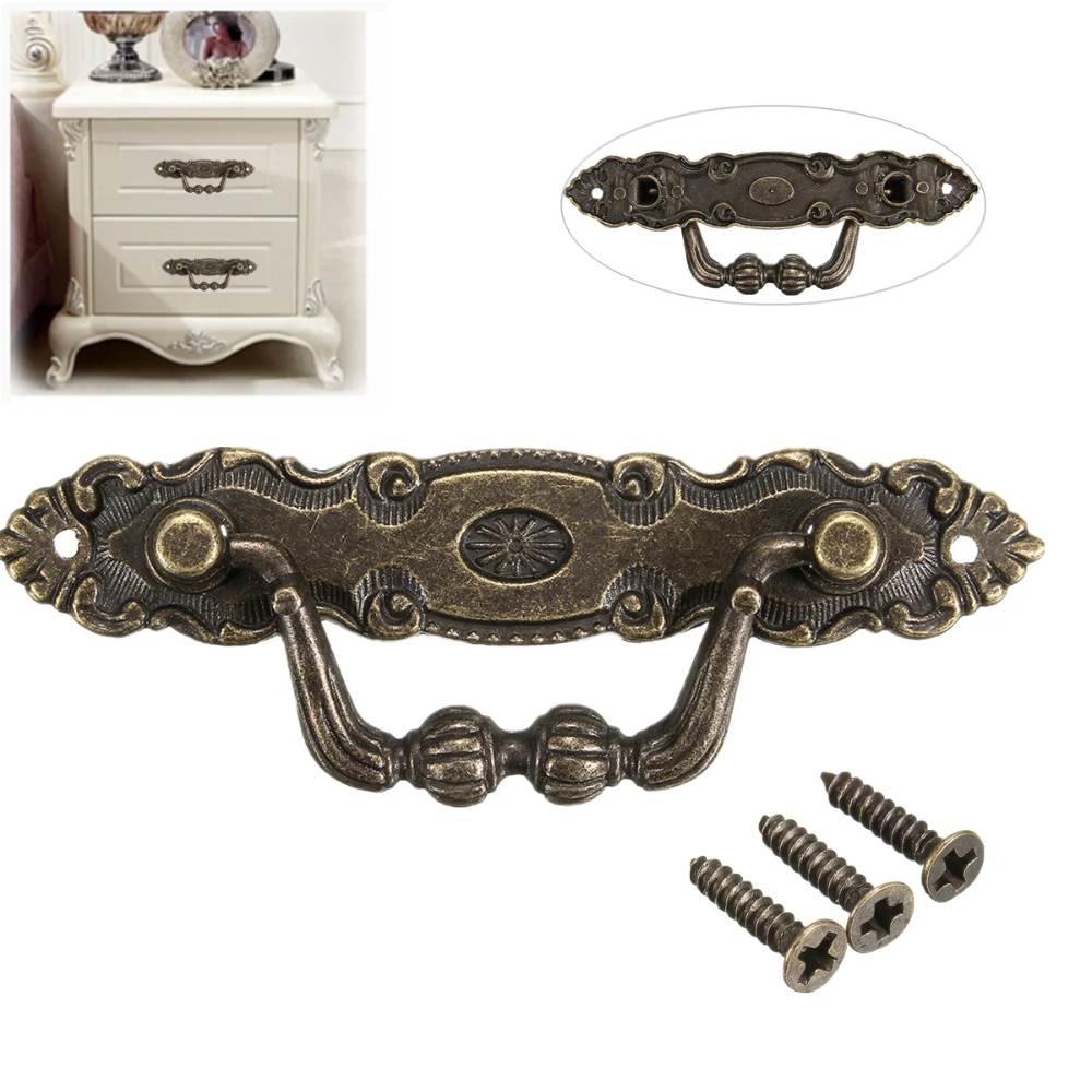 Vintage Zinc Alloy Cabinet Handle for Drawers and Wardrobes