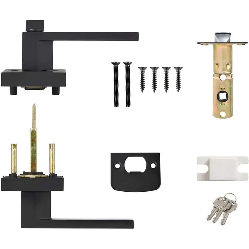 Heavy Duty Interior Door Handle Lock Kit For Bedroom Privacy 2