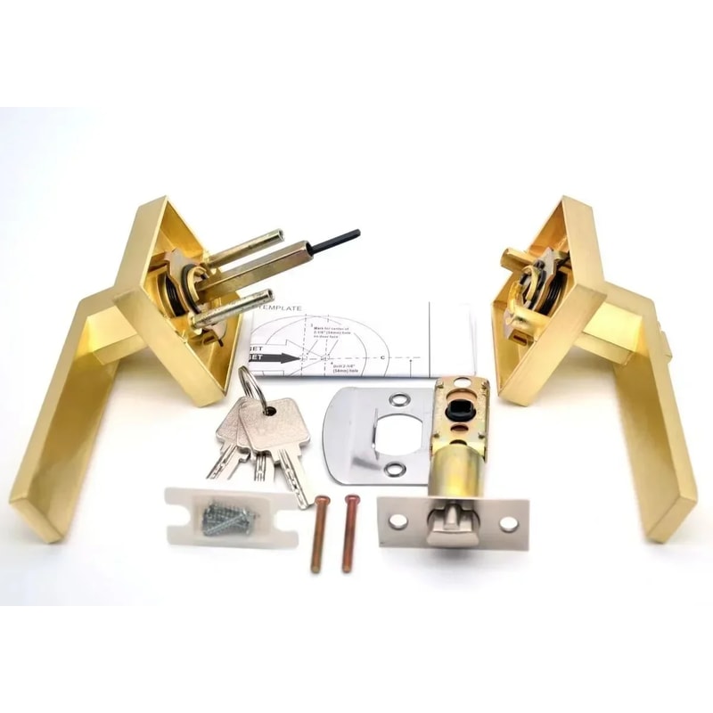 Heavy Duty Interior Door Handle Lock Kit For Bedroom Privacy 8