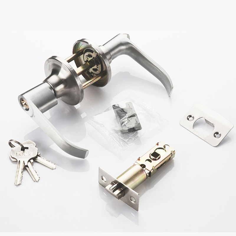 Three Bar Aluminum Alloy Keyed Door Lock For Doors 0