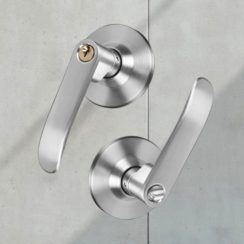 Three Bar Aluminum Alloy Keyed Door Lock For Doors 3