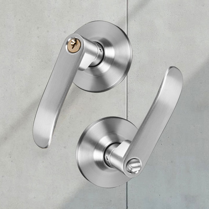 Three Bar Aluminum Alloy Keyed Door Lock For Doors 3