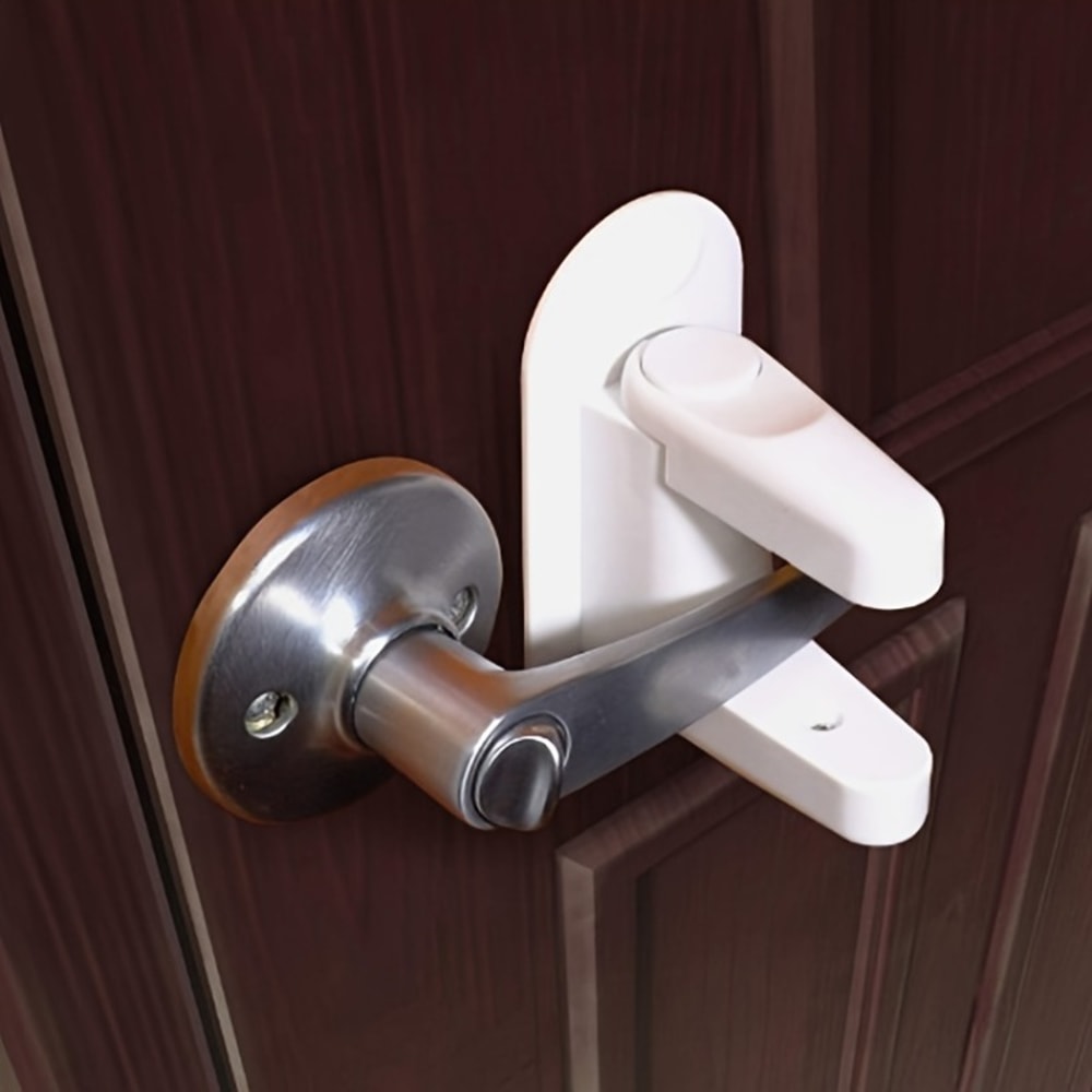 No Drill Anti Theft Door Security Lock Handle