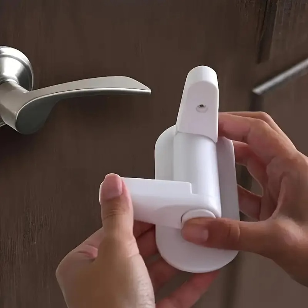 No Drill Anti Theft Door Security Lock Handle