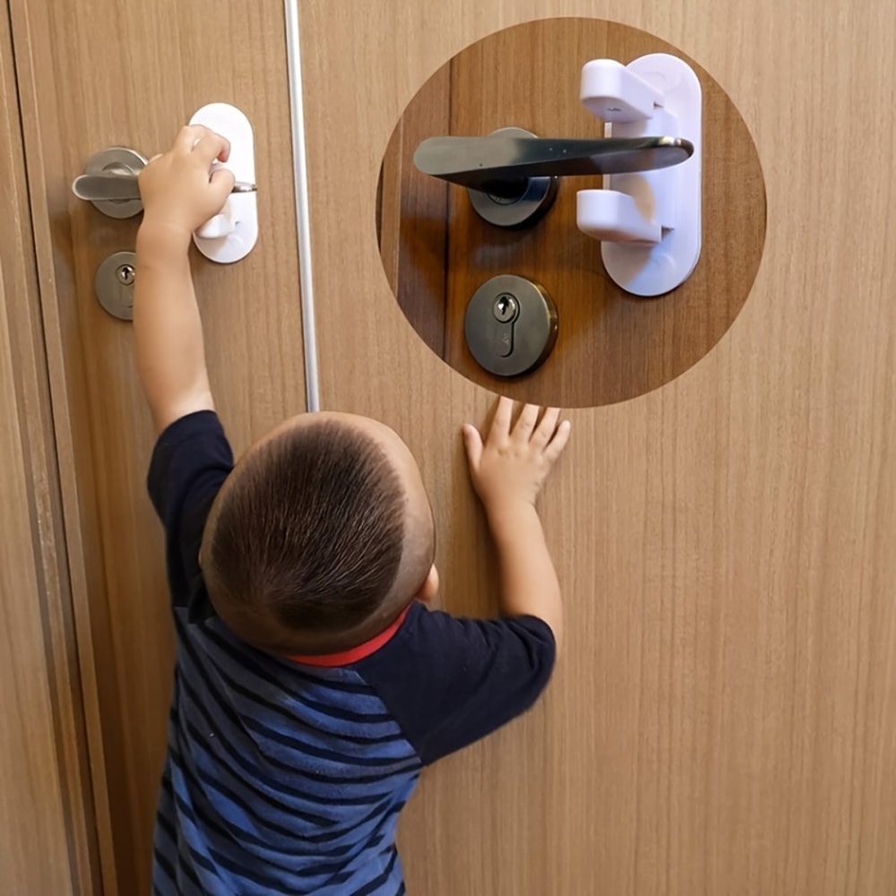 No Drill Anti Theft Door Security Lock Handle