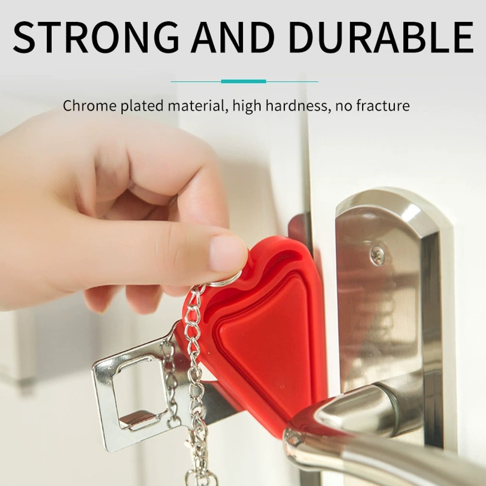 Portable Door Lock for Travel Hotel Room Security