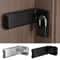 New Stainless Steel Door Clasp Lock 90 Degree Antitheft Padlock Hasp Burglarproof Right Angle Gate 0