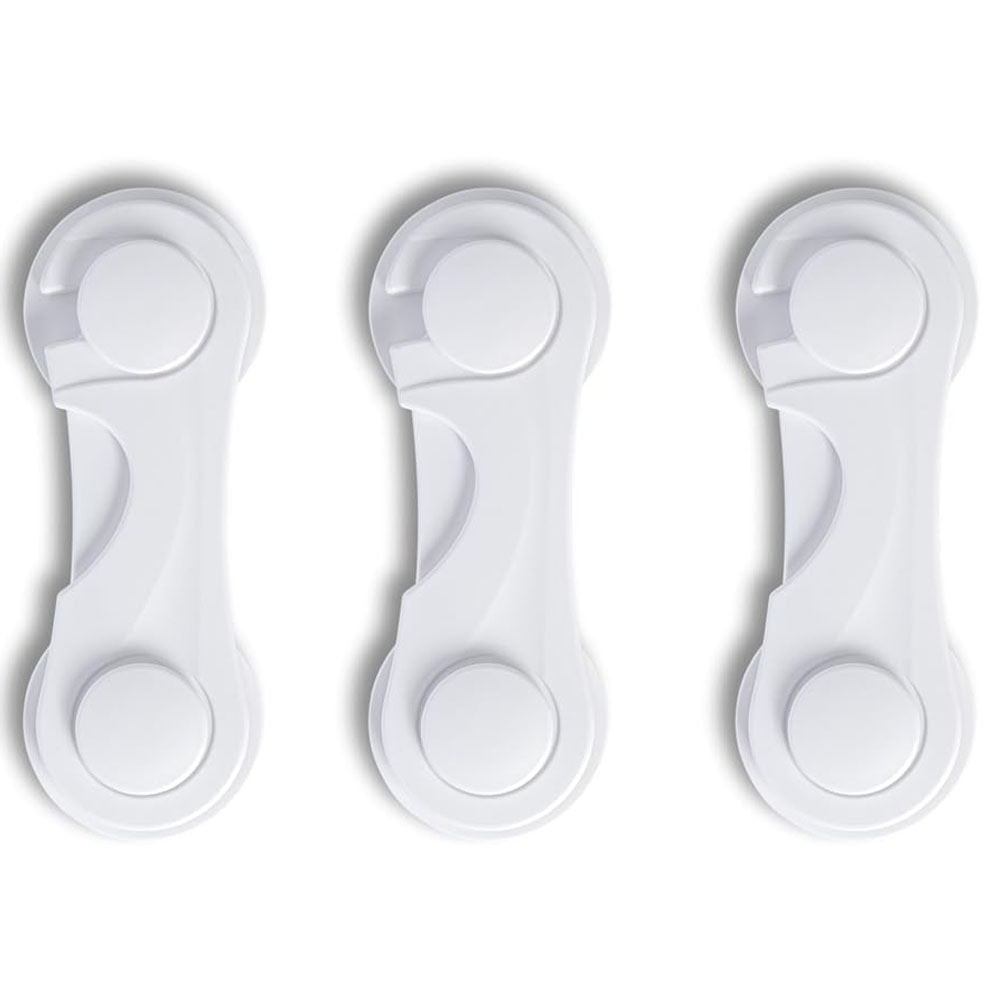 Baby Proof Cabinet Locks Adhesive Child Safety Latches 7