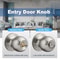 Universal Keyed Door Knob for Bedroom Bathroom and Entry Doors