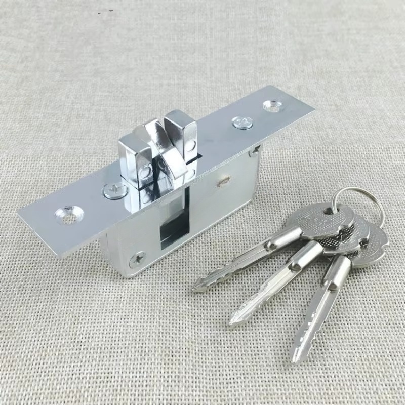 Premium Glass Door Mortise Lock Invisible Hook Lock for Sliding & Framed Doors