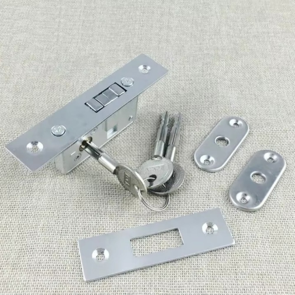 Premium Glass Door Mortise Lock Invisible Hook Lock for Sliding & Framed Doors
