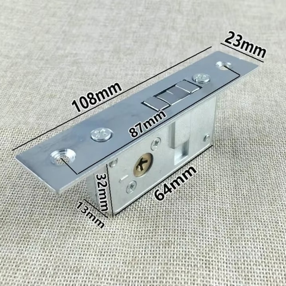 Premium Glass Door Mortise Lock Invisible Hook Lock for Sliding & Framed Doors