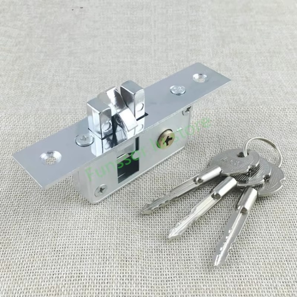 Premium Glass Door Mortise Lock Invisible Hook Lock for Sliding & Framed Doors