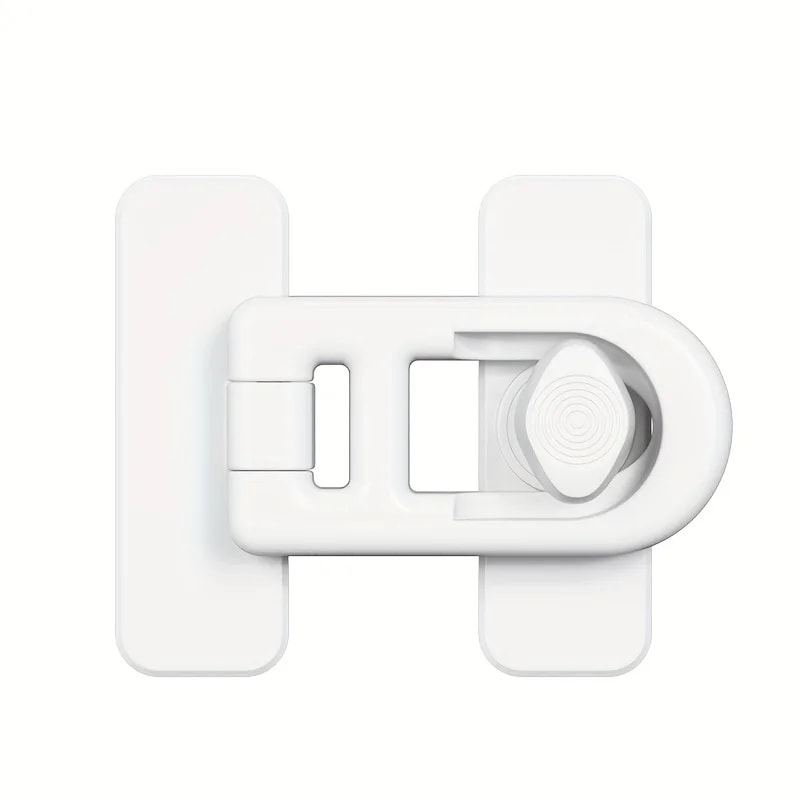 No Drill Fridge Door Lock for Freezers, Bedrooms and Cabinets